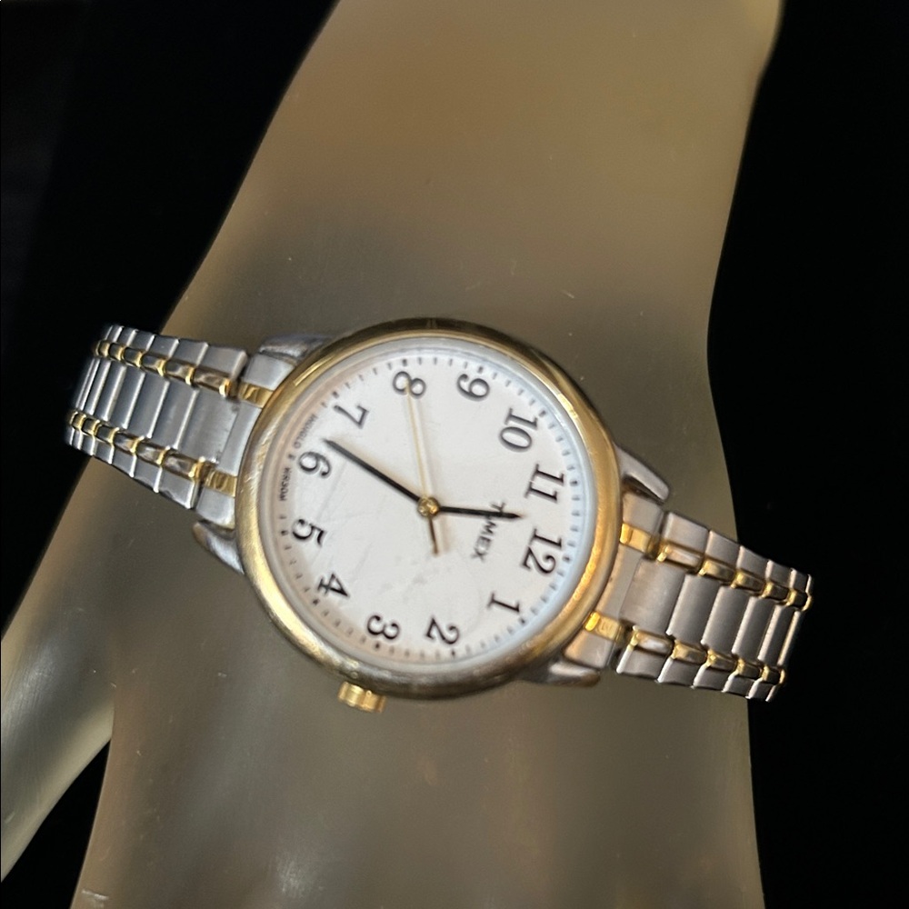 Timex Two-Tone Silver and Gold Watch As Is
